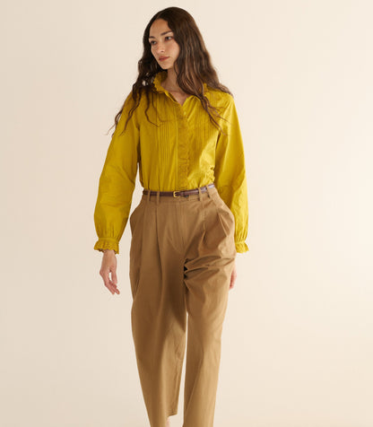 LEANDRA TOP -- OAKMOSS