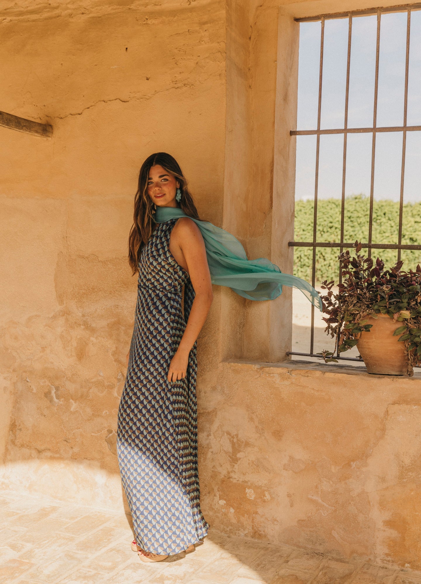 Isolda Natural Silk Cape