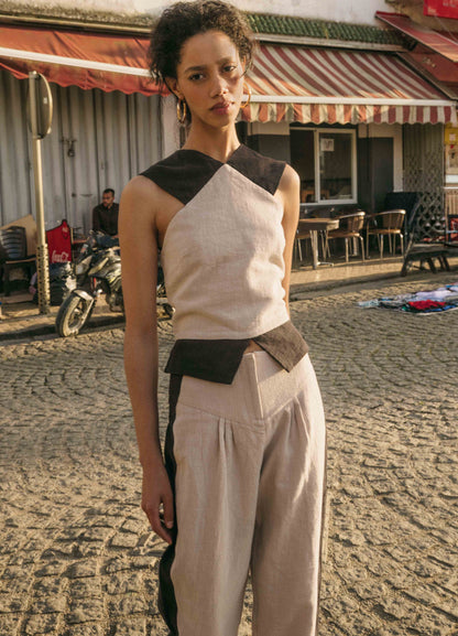 Ivory trousers